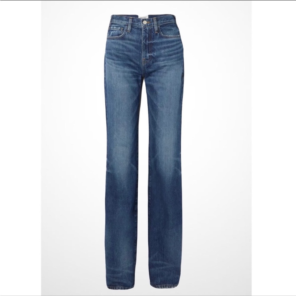 - FRAME le Jane high-rise straight leg jeans